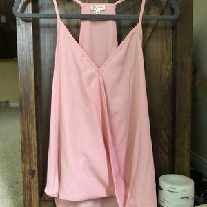 Lily White Pink Blous Tank Top [S]